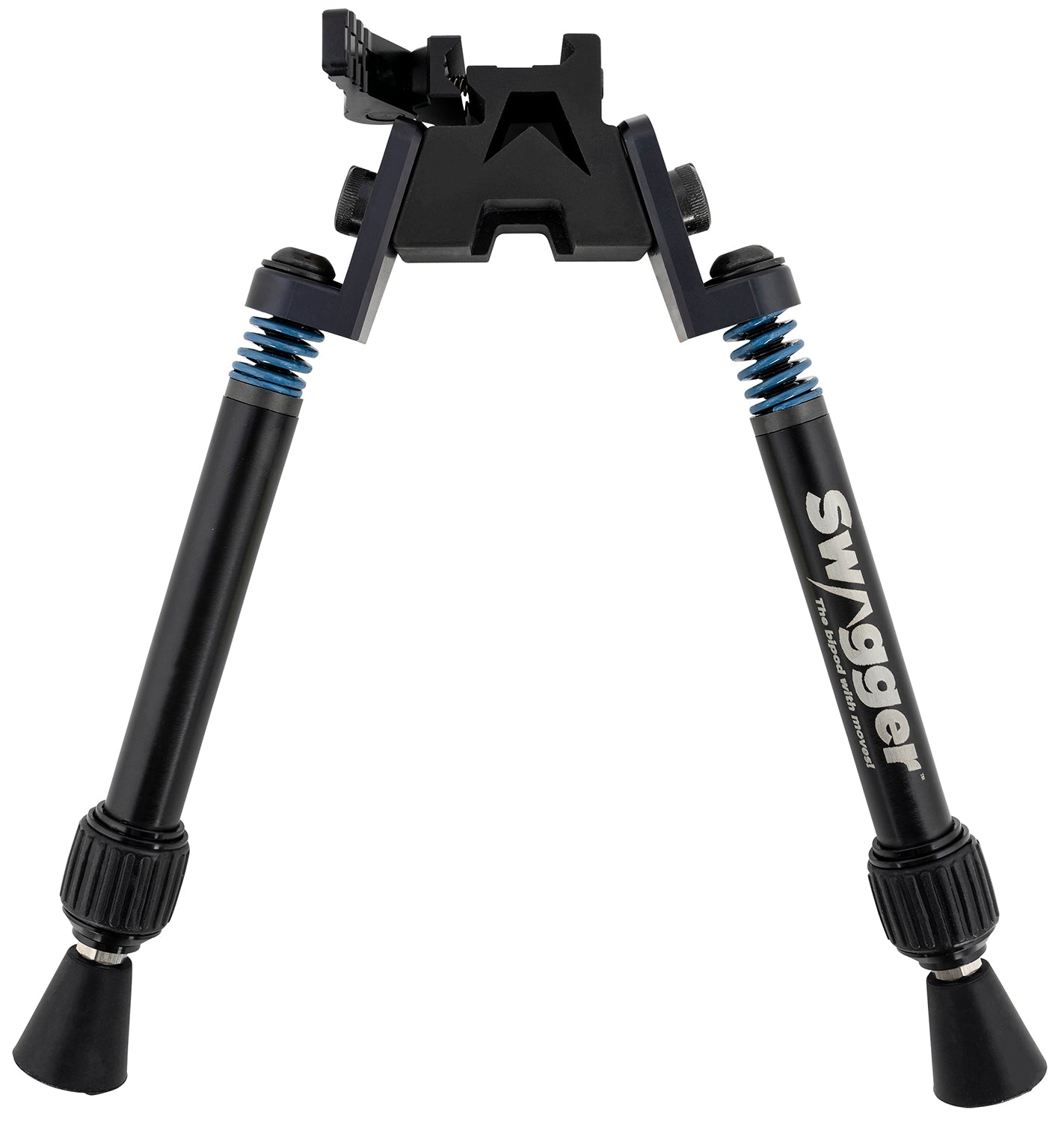 Swagger SWAGBPSFR10 Flex to Rigid Bipod, Quick Detach, Picatinny Attachment, 6" to 10.50", Black