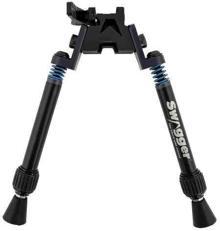 Swagger SWAGBPSFR10 Flex to Rigid Bipod, Quick Detach, Picatinny Attachment, 6" to 10.50", Black