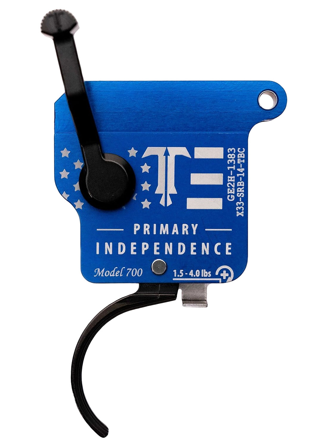TriggerTech X33SRB14TBC Remington 700 Drop-In Primary Independence Trigger, Single-Stage Curved, 1.5-4 lbs