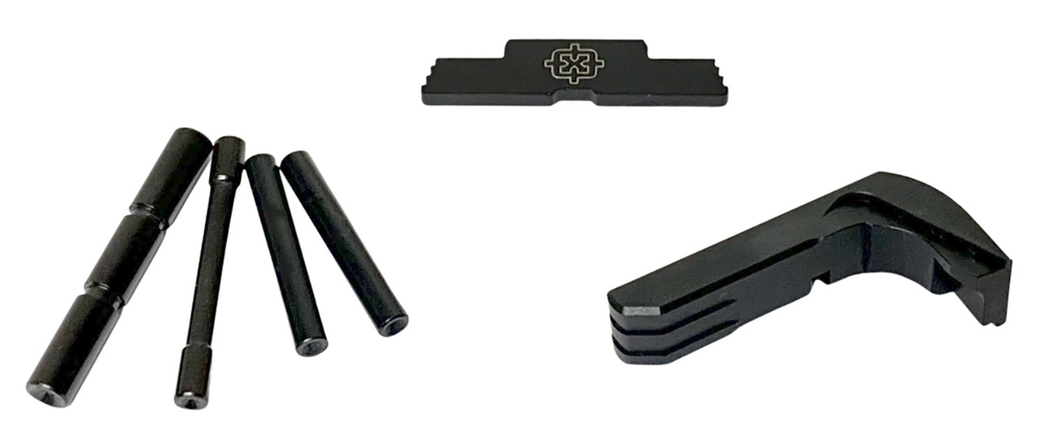 Cross Armory P80 Gen1-3 Pin/Slide Lock/Mag Catch Upgrade Kit Black