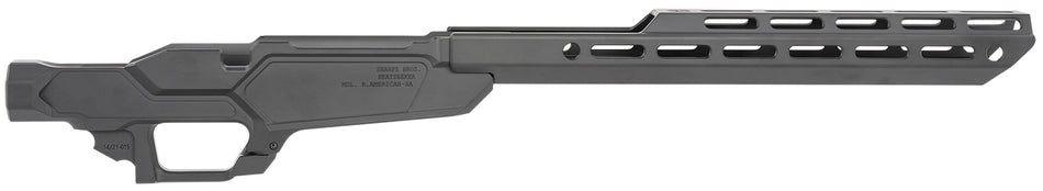 Sharps Bros SBC02 Heatseeker Chassis Stock Ruger American Rifle 6061-T6 Aluminum Matte Black Cerakote