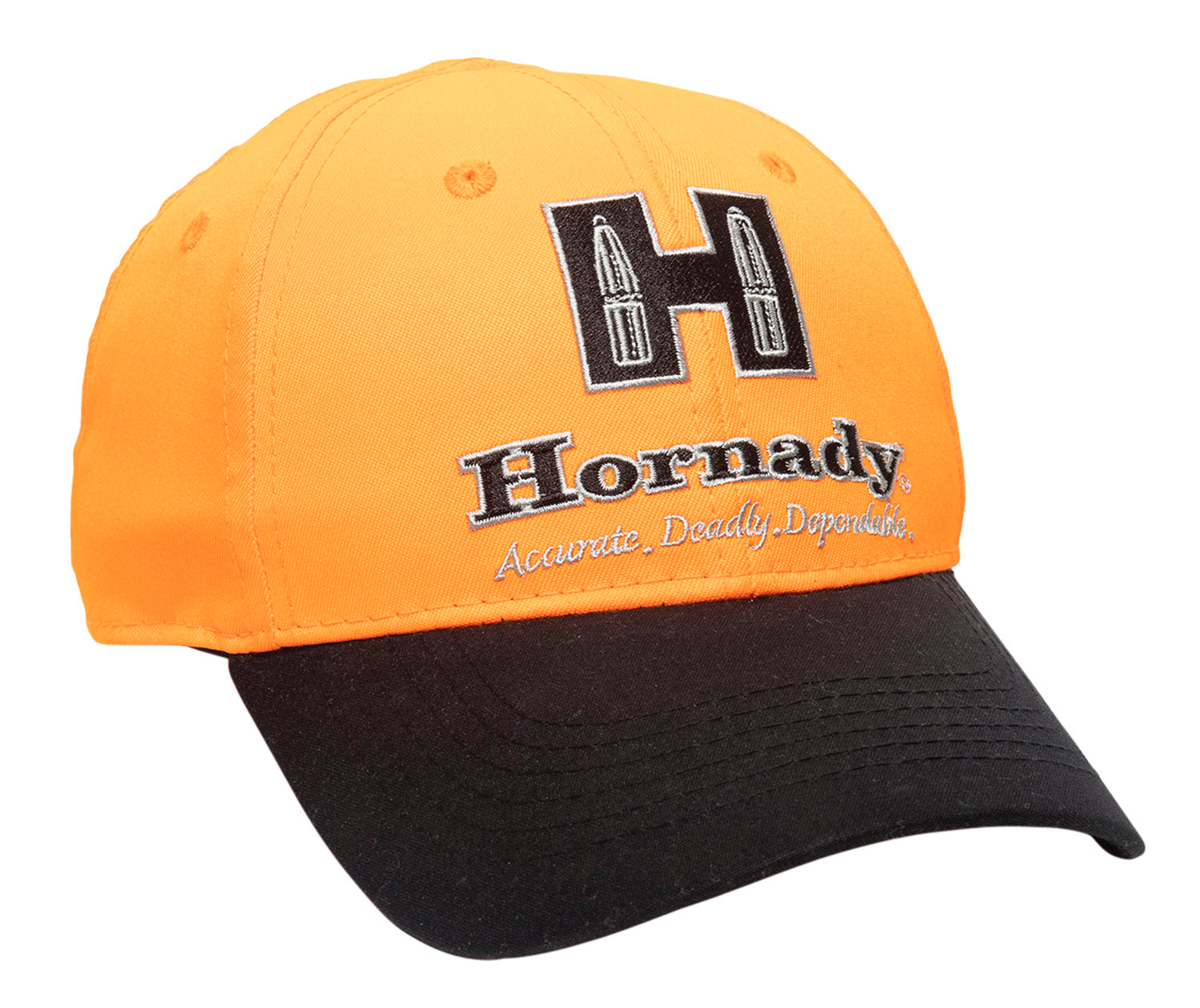 Hornady HRN05A Structured Polyester Cap Blaze/Black Low Crown OSFA