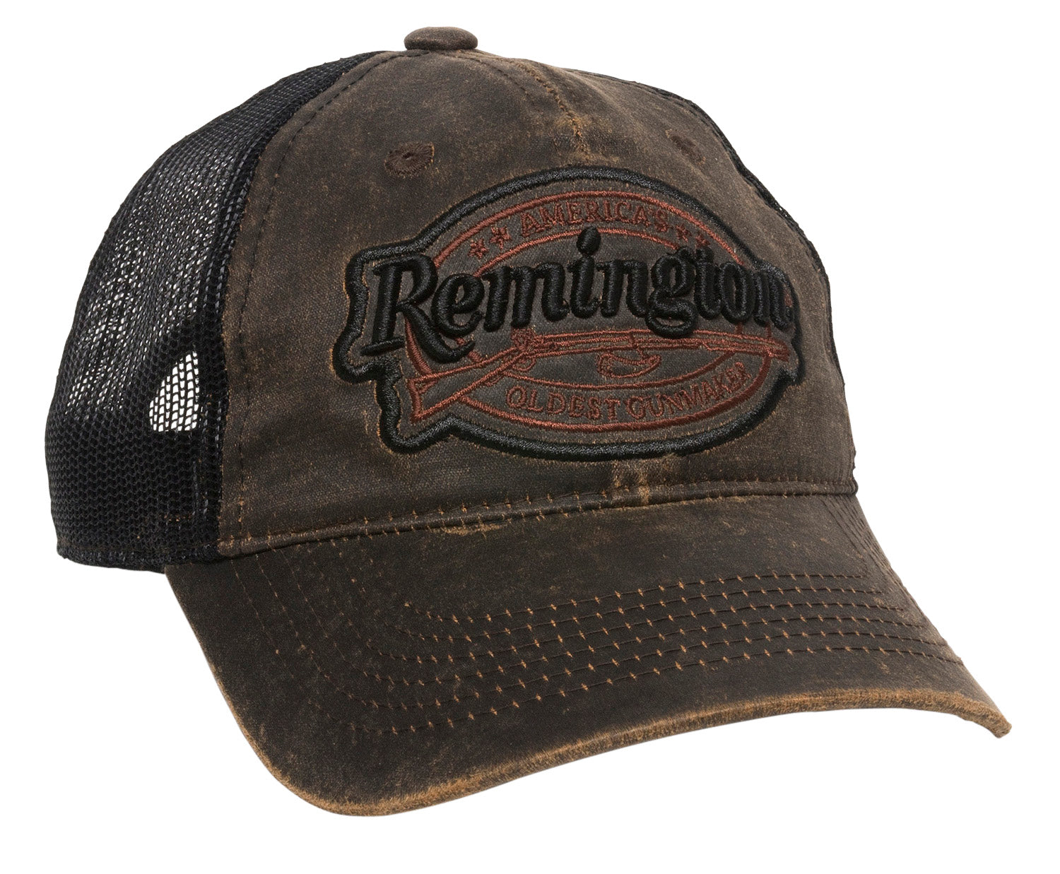 Remington RM17A Unstructured Cotton Cap Black/Brown Low Crown OSFA