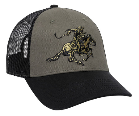 Winchester WIN05C Structured Cotton Twill Cap Black/Olive Low Crown OSFA