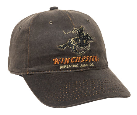 Winchester WIN23A Unstructured Cotton Cap Dark Brown Mid Crown OSFA