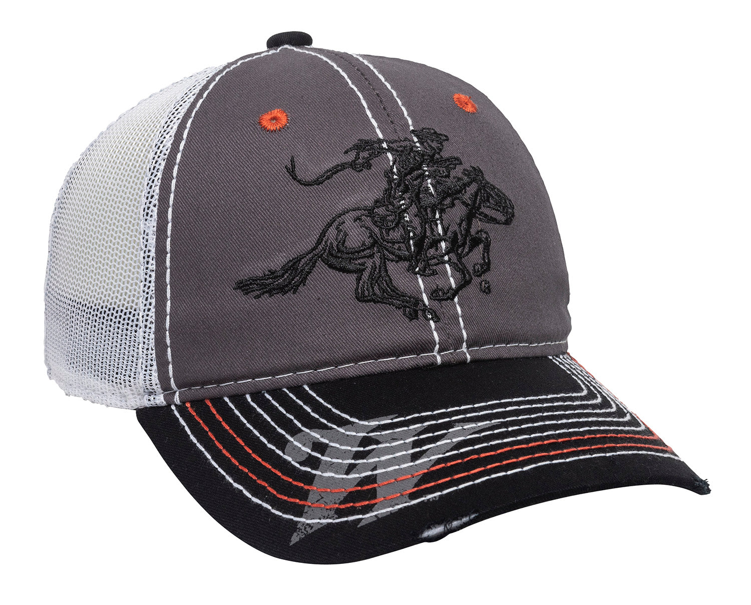 Winchester WIN35B Unstructured Cotton Twill Cap Black/Charcoal Low Crown OSFA