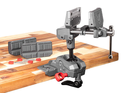 Real Avid AVARAMV Armorer's Master Vice Gray/Red TORQ-LOK Multi-Axis Gun Vise