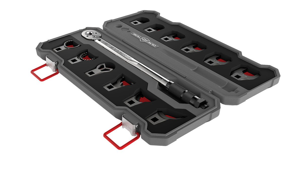 Real Avid AVMF13WS 13 Piece Master-Fit Crowfoot Wrench Set AR-Platform Gray/Red