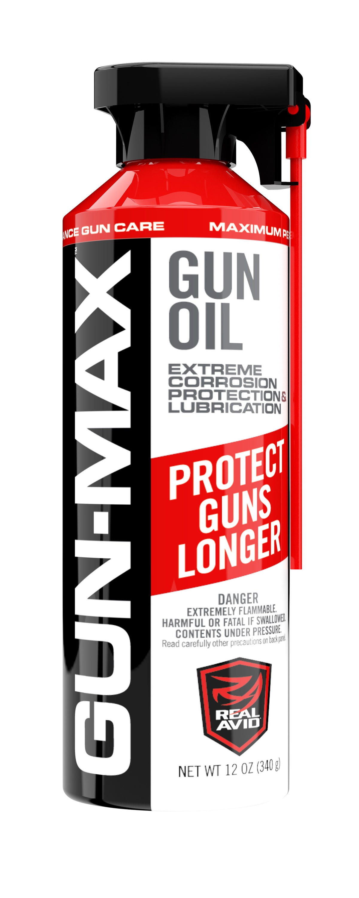 Real Avid AVMLP12A Gun-Max Gun Oil Corrosion Protection & Lubrication 12 oz Aerosol