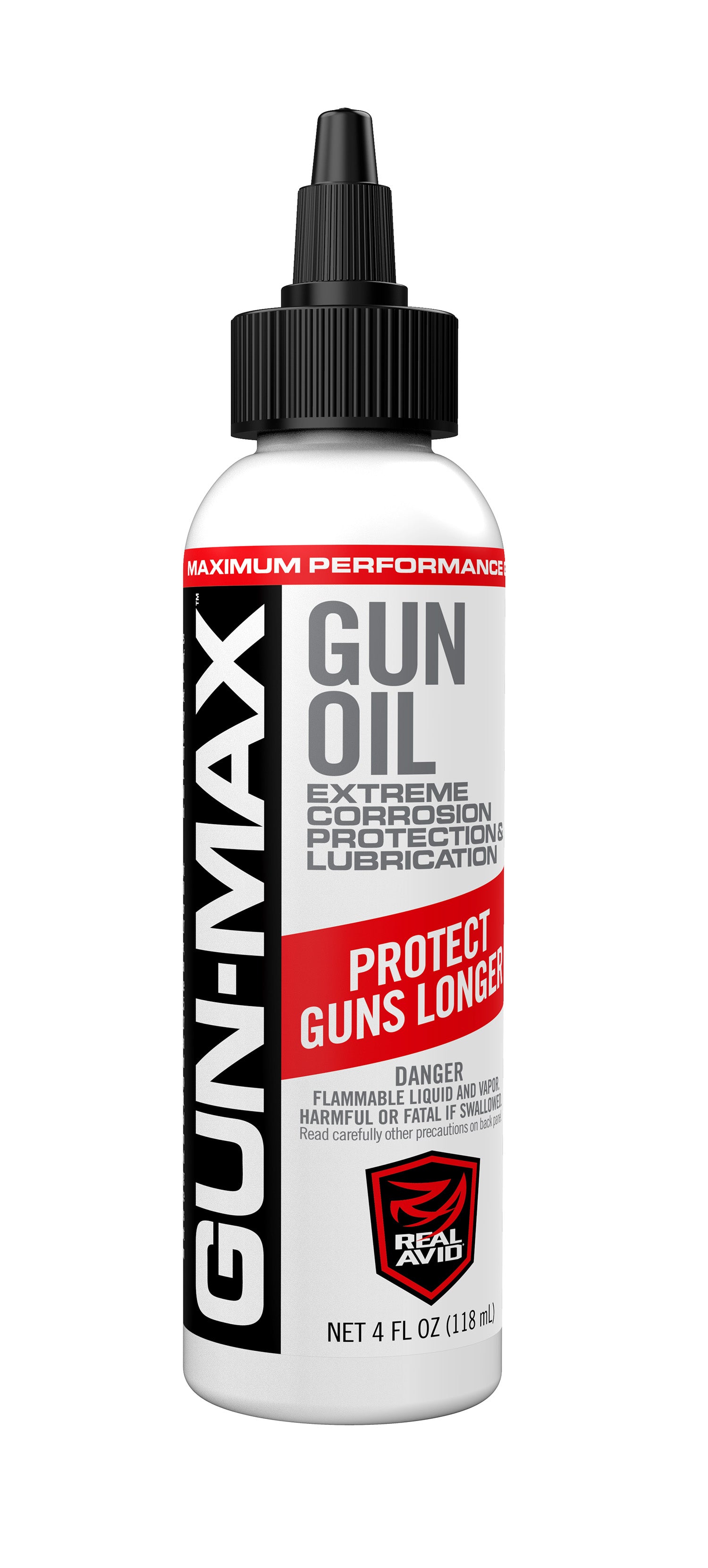 Real Avid Gun-Max Gun Oil 4 oz - Advanced Gun Metal Grade Formula