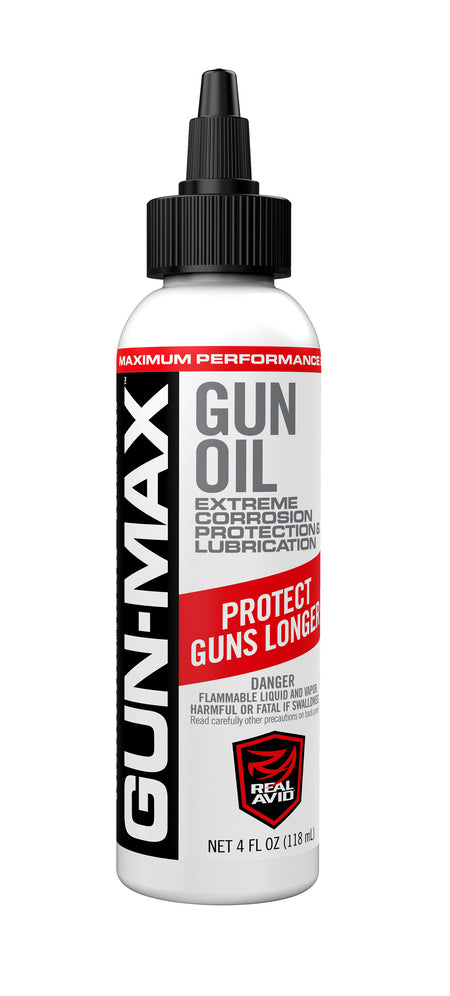 Real Avid Gun-Max Gun Oil 4 oz - Advanced Gun Metal Grade Formula