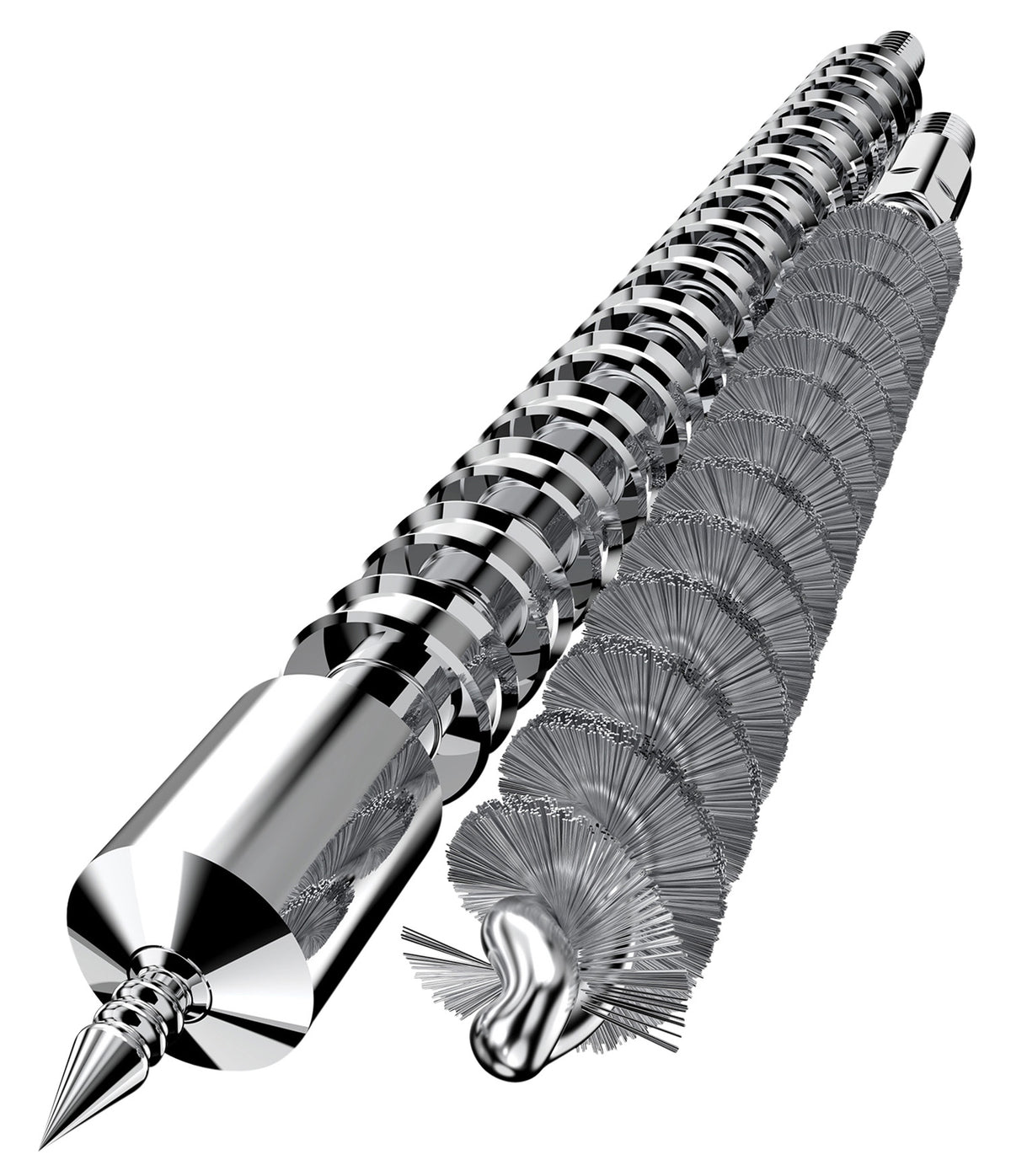 Real Avid Bore-Max Speed Clean Kit 270 Cal Rifle Nickel-Plated Bristles and Jag