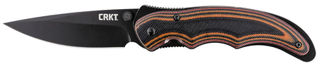 CRKT 1105K Endorser 3.18in Folding Drop Point Plain Black Oxide Stainless Blade Multi-Color G10 Handle and Clip