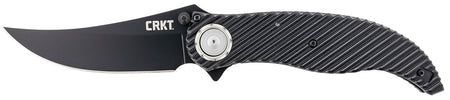 CRKT 2640 Clever Girl 4.10in Folding Plain Black Powder Coated D2 Steel Blade Black G10 Handle Includes Pocket Clip