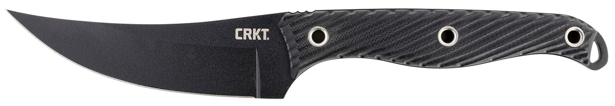 CRKT 2709 Clever Girl 4.60in Fixed Plain Black Powder Coated SK-5 Steel Blade Black G10 Handle Includes Sheath
