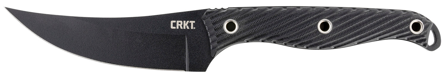 CRKT 2709 Clever Girl 4.60in Fixed Plain Black Powder Coated SK-5 Steel Blade Black G10 Handle Includes Sheath