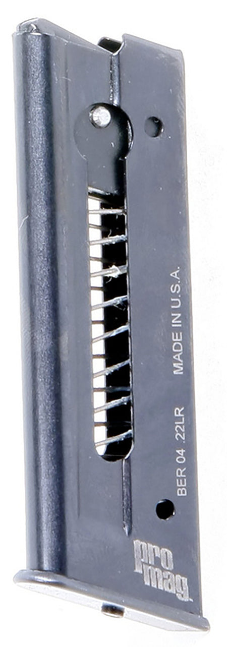 ProMag BER04 Magazine 7rd .22 LR Fits Beretta Model 21A Bobcat Black Steel