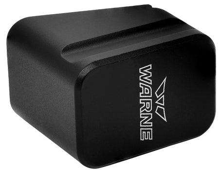 Warne Magazine Extension for Glock 17 22 Magazines Black Hardcoat Anodized Adds 5rds 9mm Luger