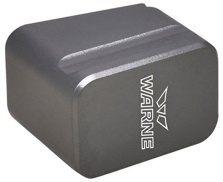 Warne Magazine Extension for Glock 17 22 Magazines Hardcoat Anodized Gray Adds 5rds 9mm Luger