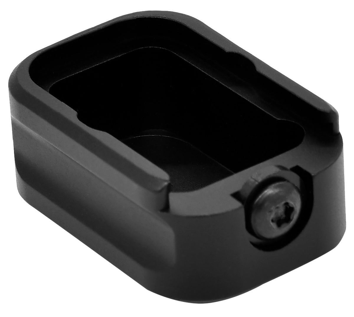 Warne Magazine Extension for Glock 19 23 Magazines Black Hardcoat Anodized Adds 3rds 9mm Luger