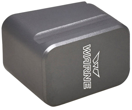 Warne MEG1954GR Magazine Extension Compatible with Glock 19 and 23 Gray 6061-T6 Aluminum