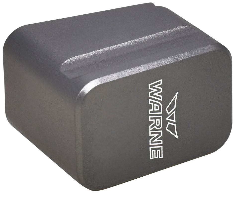 Warne MEG1954GR Magazine Extension Compatible with Glock 19 and 23 Gray 6061-T6 Aluminum
