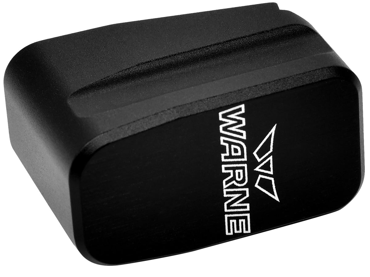 Warne Glock 43 +2 Round Magazine Extension MEG432BLK 6061-T6 Aluminum Black Finish