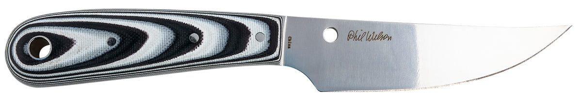 Spyderco Bow River 4.36" 8Cr13MoV Plain Drop Point Blade Black Gray G10 Handle Fixed Blade Knife with Leather Sheath