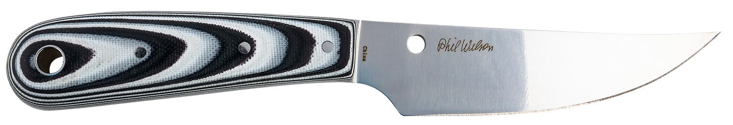 Spyderco Bow River 4.36" 8Cr13MoV Plain Drop Point Blade Black Gray G10 Handle Fixed Blade Knife with Leather Sheath