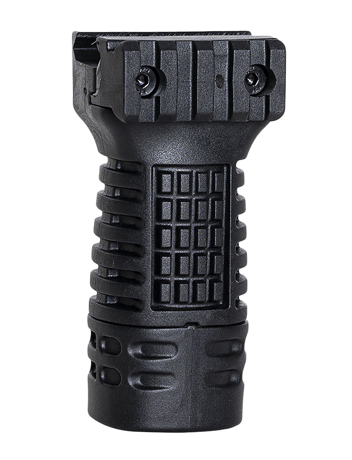 NCStar DLG116 Textured Mid-Length Vertical Grip Picatinny Compatible with Storage Compartment
