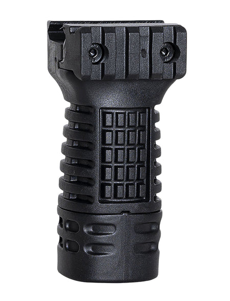 NCStar DLG116 Textured Mid-Length Vertical Grip Picatinny Compatible with Storage Compartment
