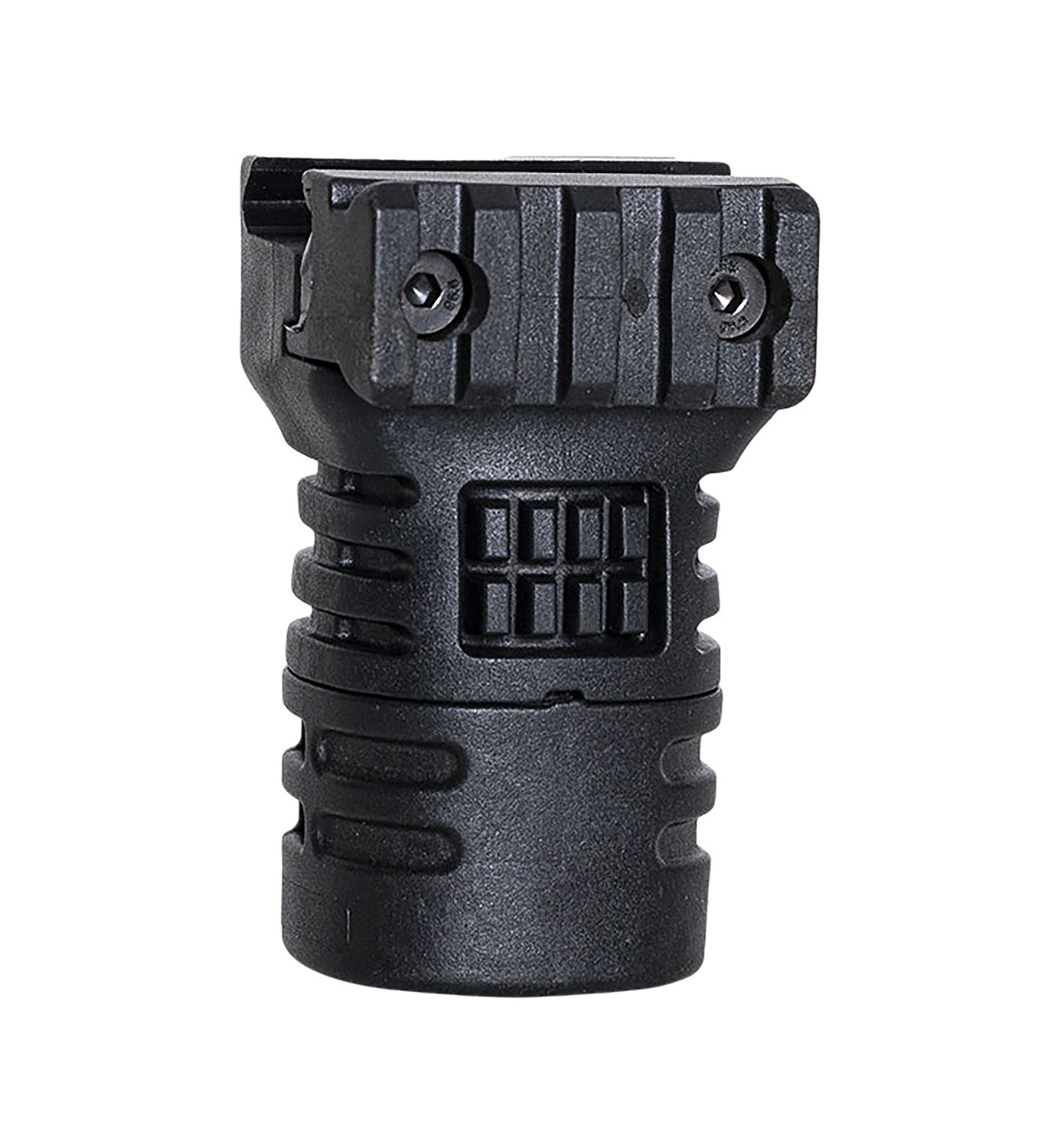 NcStar DLG-117 Textured Short Vertical Grip Picatinny Compatible with Storage Compartment