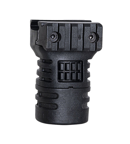 NcStar DLG-117 Textured Short Vertical Grip Picatinny Compatible with Storage Compartment