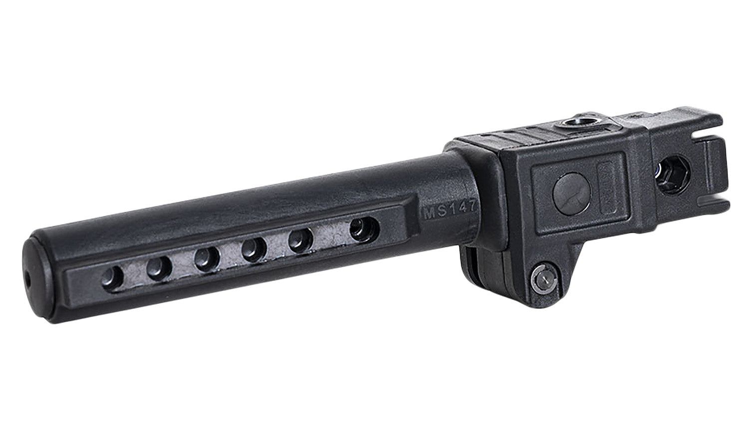 NcStar VG147 AK Folding Mil-Spec Buffer Tube Adapter Black for AKM Stamped Receiver Variants