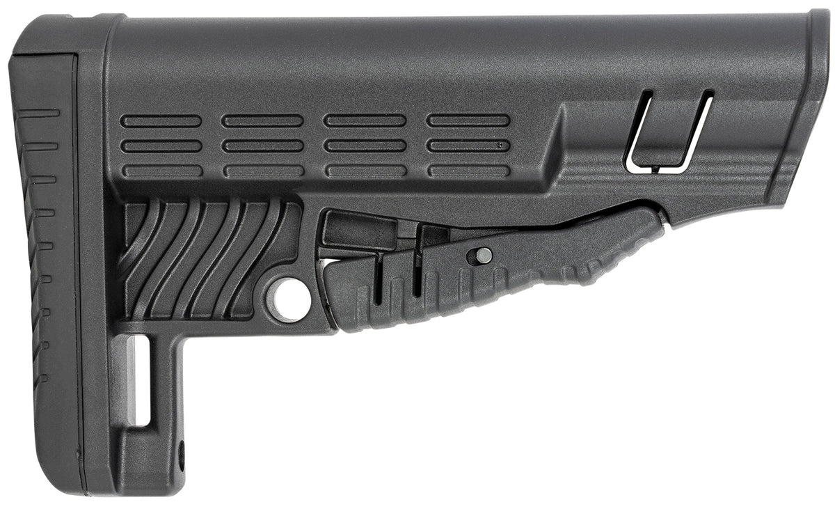 NcStar Classic Commercial Stock DLG-086 Polymer Black Adjustable with QD Sling Bases and Rubber Butt Pad