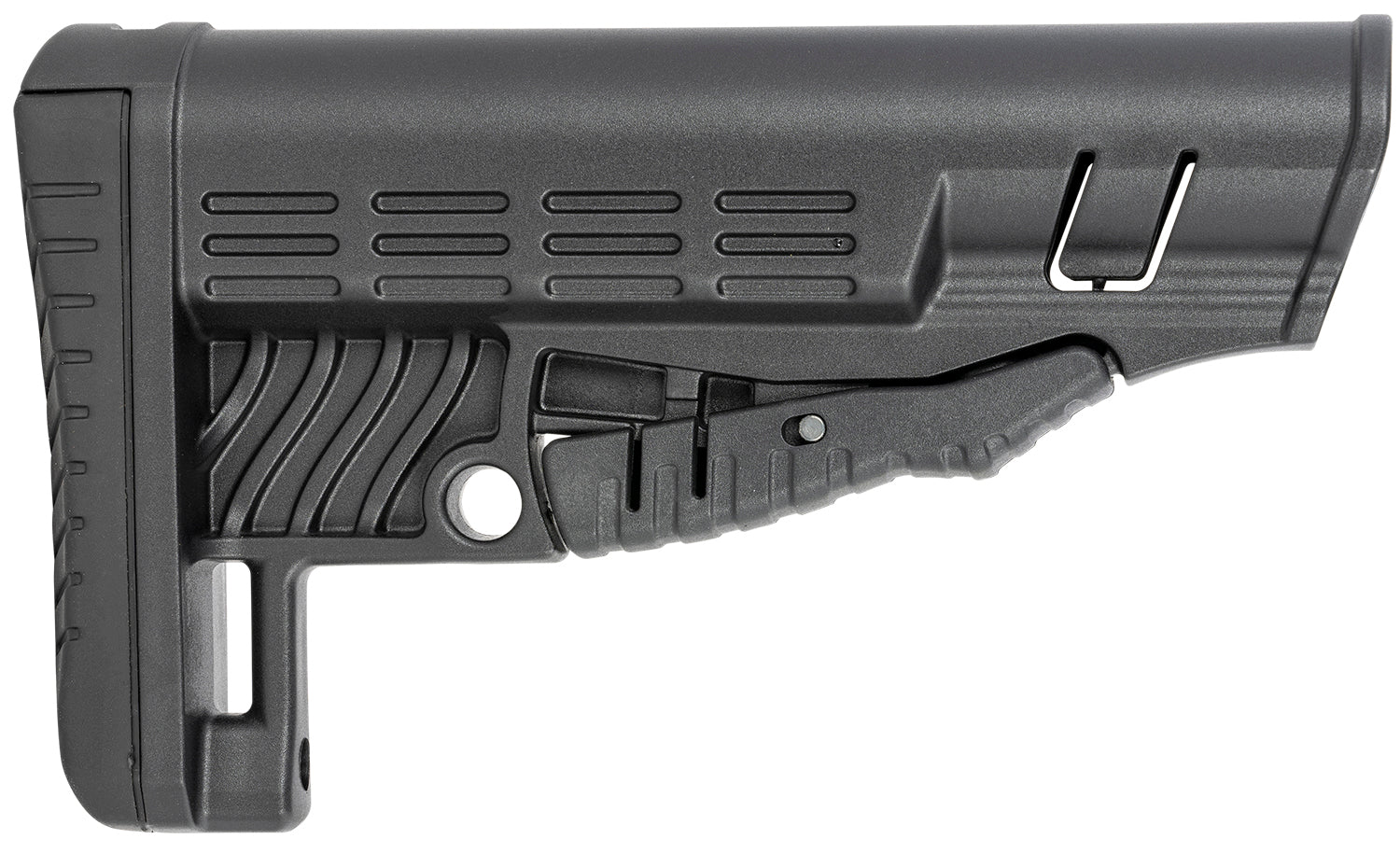 NcStar Classic Commercial Stock DLG-086 Polymer Black Adjustable with QD Sling Bases and Rubber Butt Pad