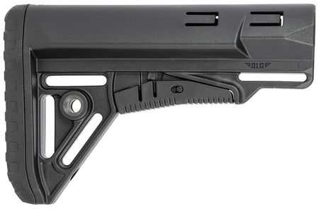 NcStar DLG-129 Collapsible Mil-Spec Stock Black Synthetic Sharp Design QD Mounts Rubber Butt Pad