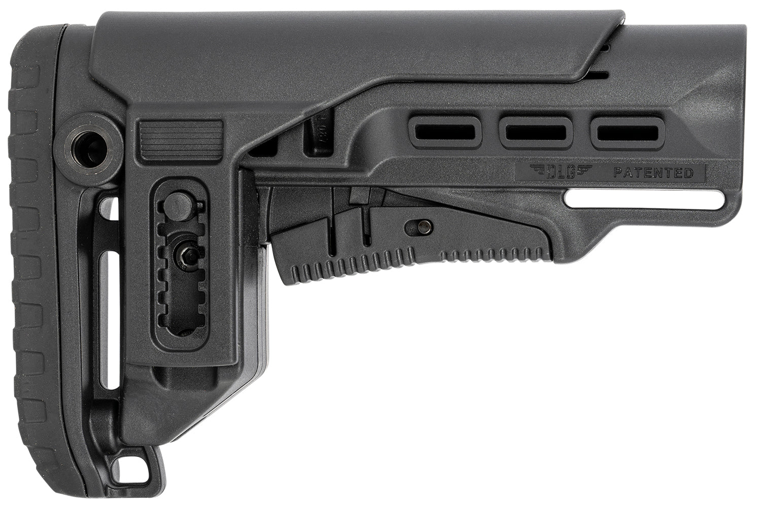 NcStar VG087052 Tactical Mil-Spec Synthetic Collapsible Stock with Adjustable Cheek Rest