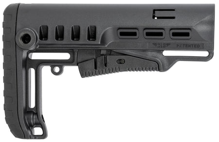 NcStar VG087 Collapsible Tactical Mil-Spec Stock Black Synthetic QD Mounts Integrated Rubber Butt Pad