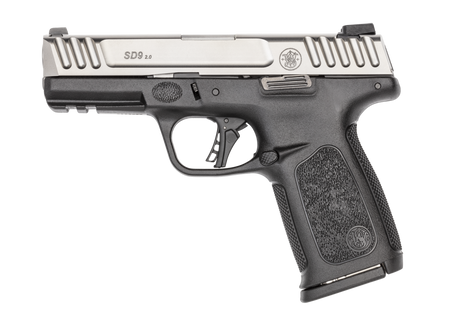 Smith & Wesson 13931 SD9 2.0 Compact Frame 9mm Luger 16+1, 4" Stainless Steel Barrel, Satin Stainless Steel Serrated Slide, Black Polymer Frame w/Picatinny Rail, Black Textured Polymer Grip