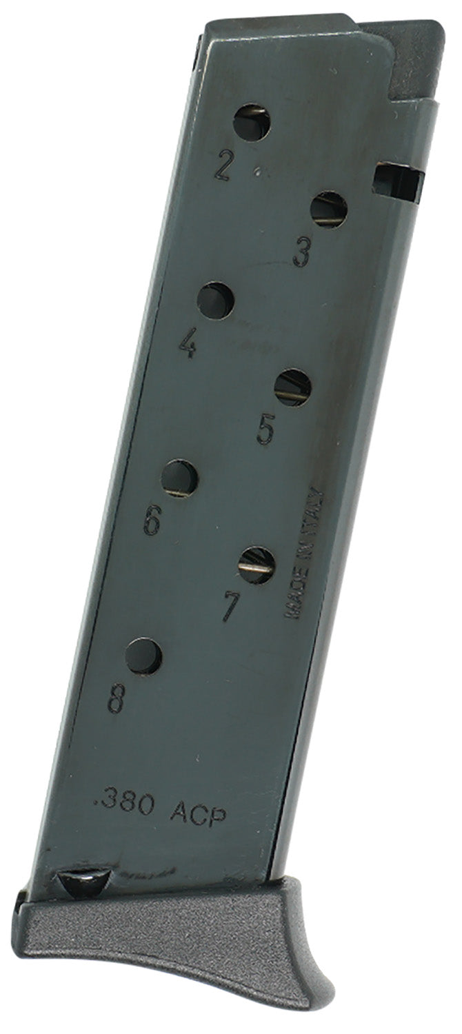 Bersa THUN380BLMAGFR Thunder 380 ACP 8 Round Black Steel Pistol Magazine Finger Rest