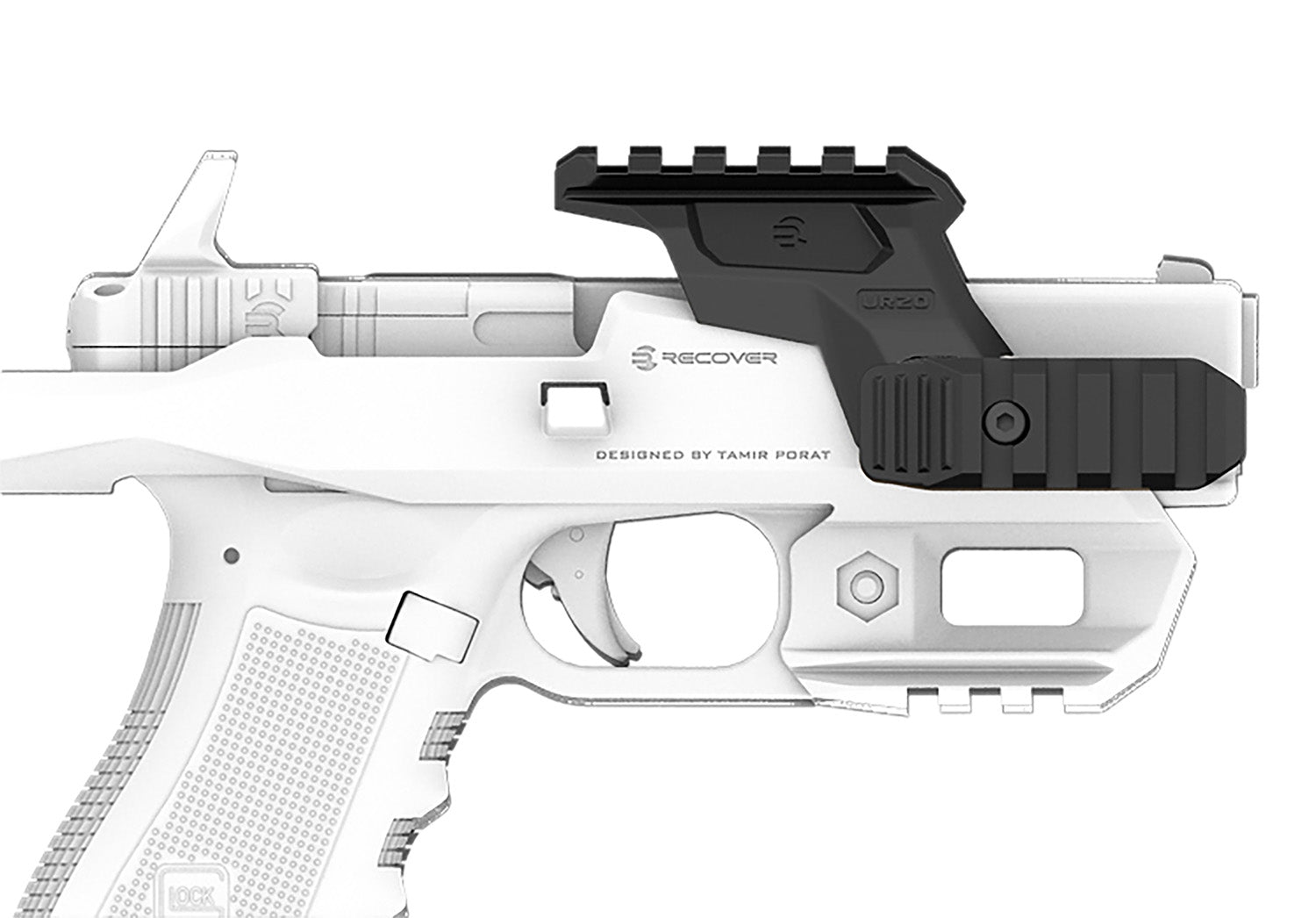 Recover Tactical UR2001 MIL-STD-1913 Upper Rail, Black, Compatible w/20/20 Stabilizer