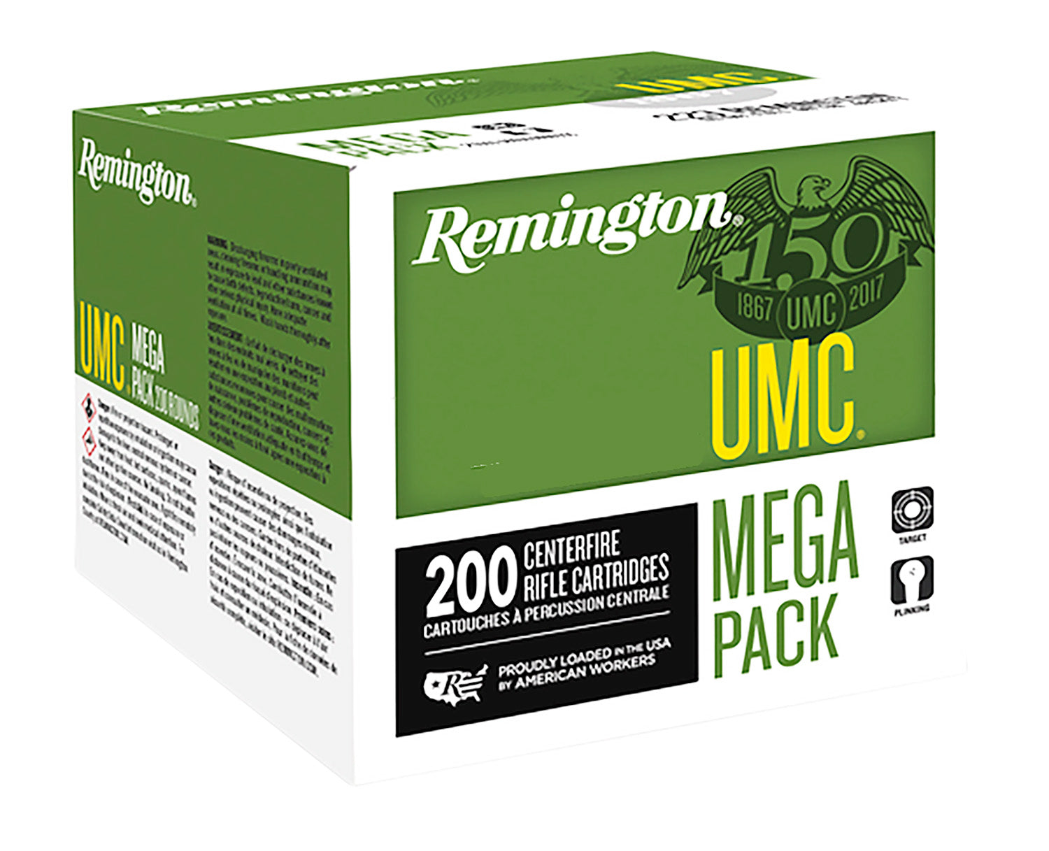 Remington UMC Mega Pack Full Metal Jacket 150 Grain .300 AAC Blackout 1905 fps 047700487502