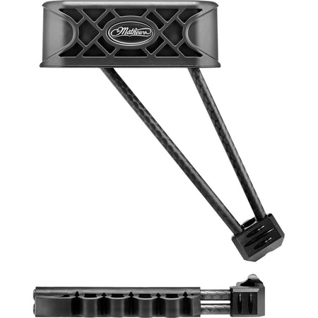 Mathews Q-Lite Black LH 6-Arrow Quiver Lightweight Carbon Fiber Rods