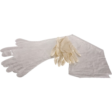Allen 516 One Size Latex Gloves 6 Pair Shoulder Plus 6 Pair Wrist