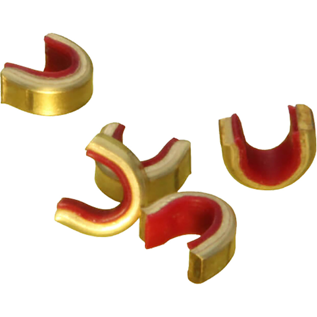 Saunders Brass Arrow Nock Set Red 16-18 Strand 100-Pack