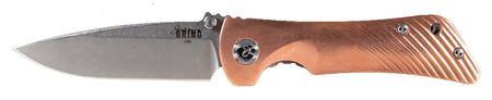 Southern Grind Spider Monkey 3.25" Folding Drop Point S35VN Stainless Blade, Copper/Titanium Handle