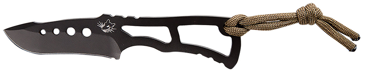 Southern Grind Vermin Fixed Drop Point Knife, Black PVD Coated S35VN Blade, Includes Kydex Sheath and Lanyard