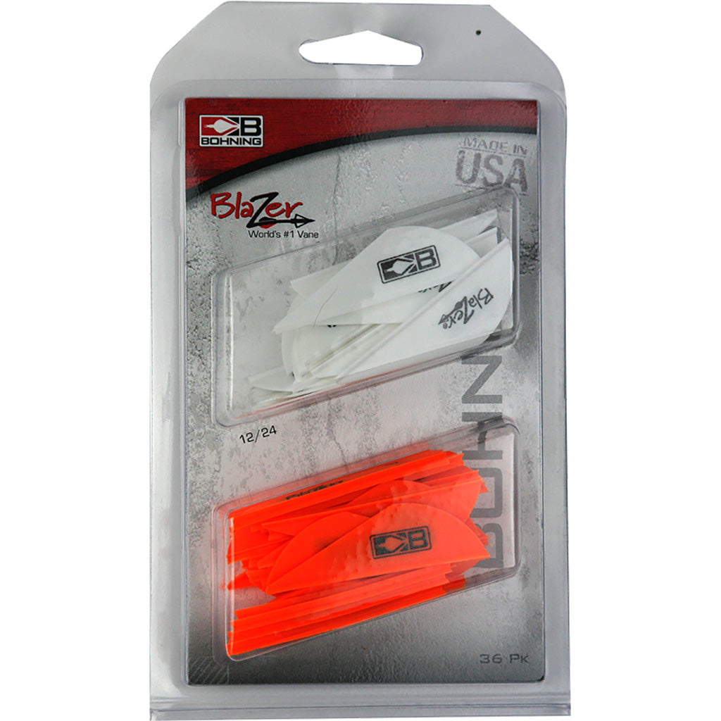 Bohning Blazer Vane White and Neon Orange Combo 36 pk.