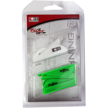 Bohning Blazer Vane White and Neon Green Combo 36 pk.
